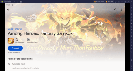 How to Play Among Heroes: Fantasy Samkok on PC With BlueStacks