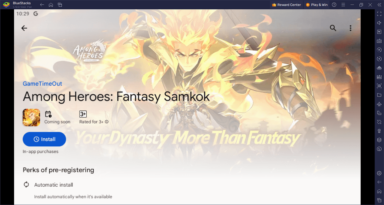How to Play Among Heroes: Fantasy Samkok on PC With BlueStacks