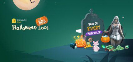 Erhalte 50 % Rabatt auf jeden Einkauf in Ancient Seal: The Exorcist mit dem BlueStacks Halloween-Loot.