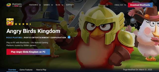 How to Play Angry Birds Kingdom on PC With BlueStacks