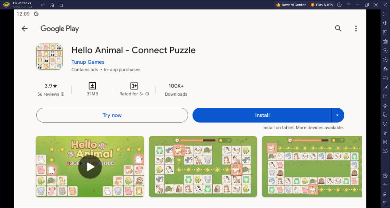 How to Play Hello Animal - Connect Puzzle on PC with BlueStacks