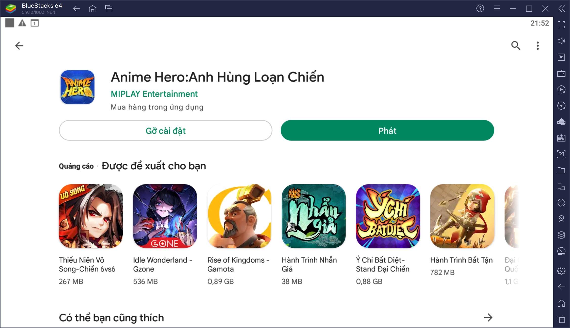 Trải nghiệm game nhập vai Anime Hero: Anh Hùng Loạn Chiến trên PC với BlueStacks