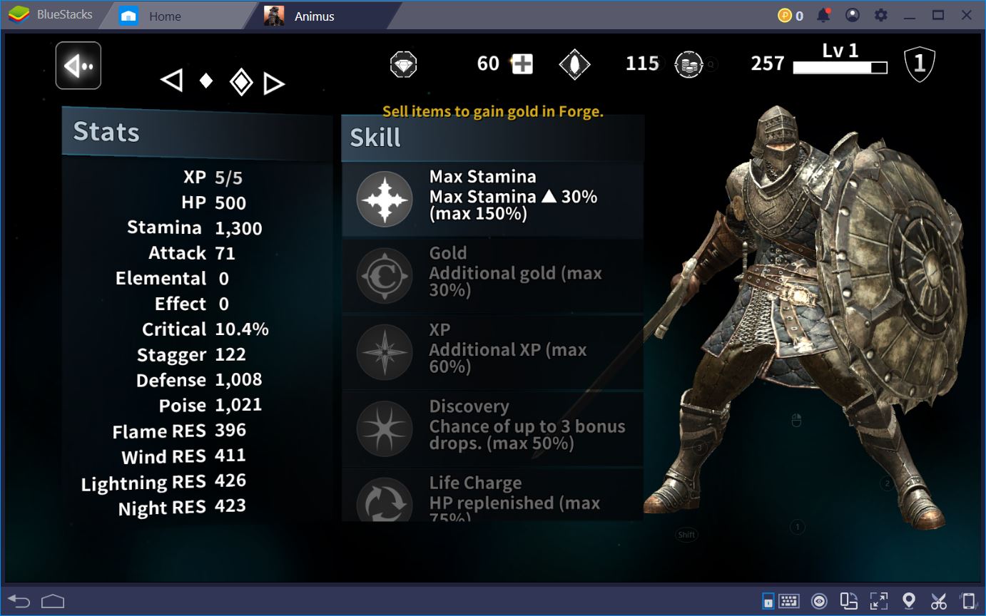 Animus: Guide to Farming and Stats