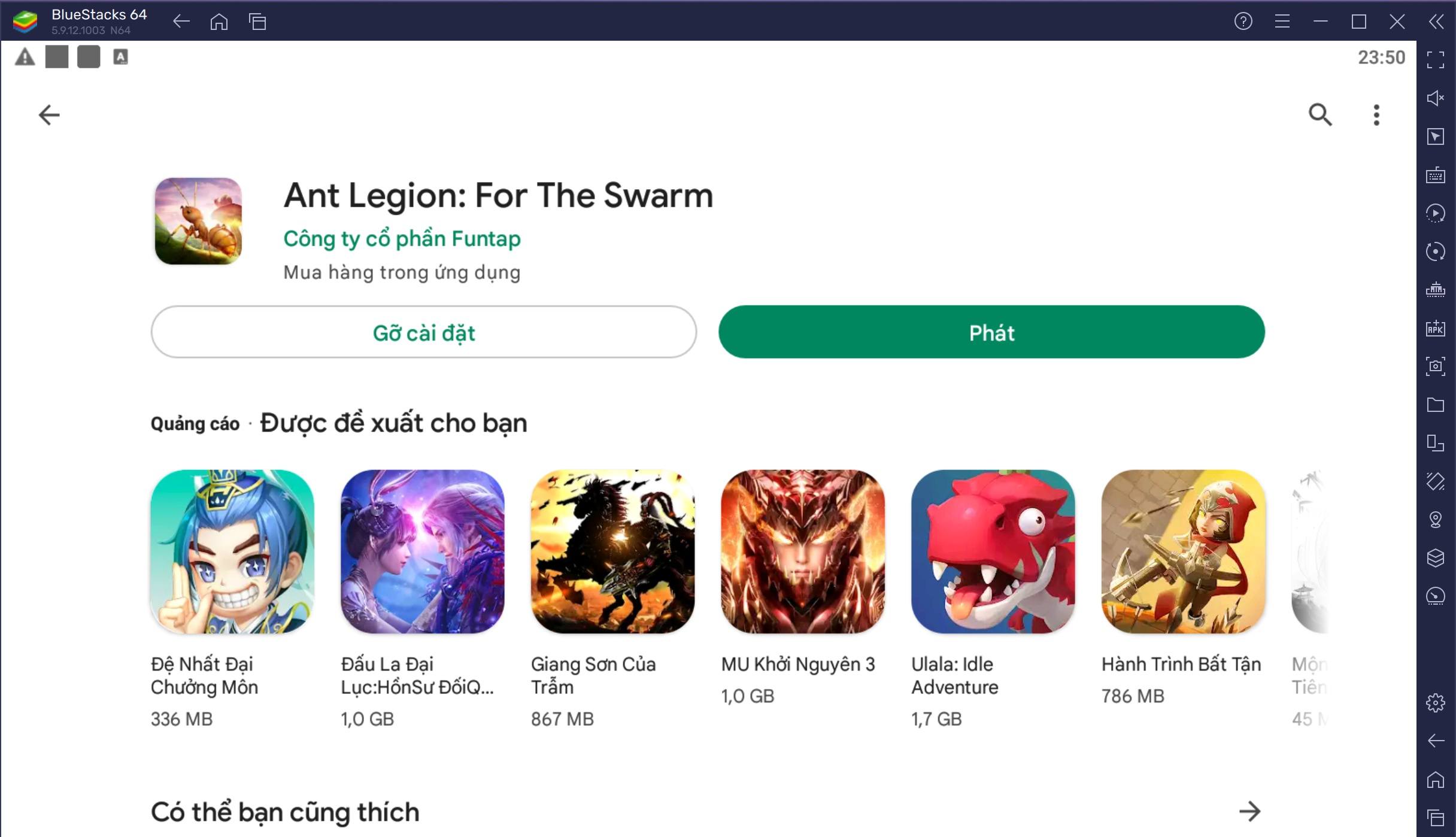 Chơi game quản lý đàn kiến Ant Legion: For The Swarm trên PC