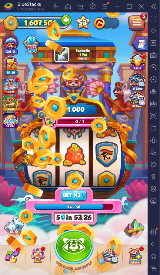 BlueStacks'te Age of Coins: Master of Spins Oynamaya Başlayalım: Başlangıç Rehberi