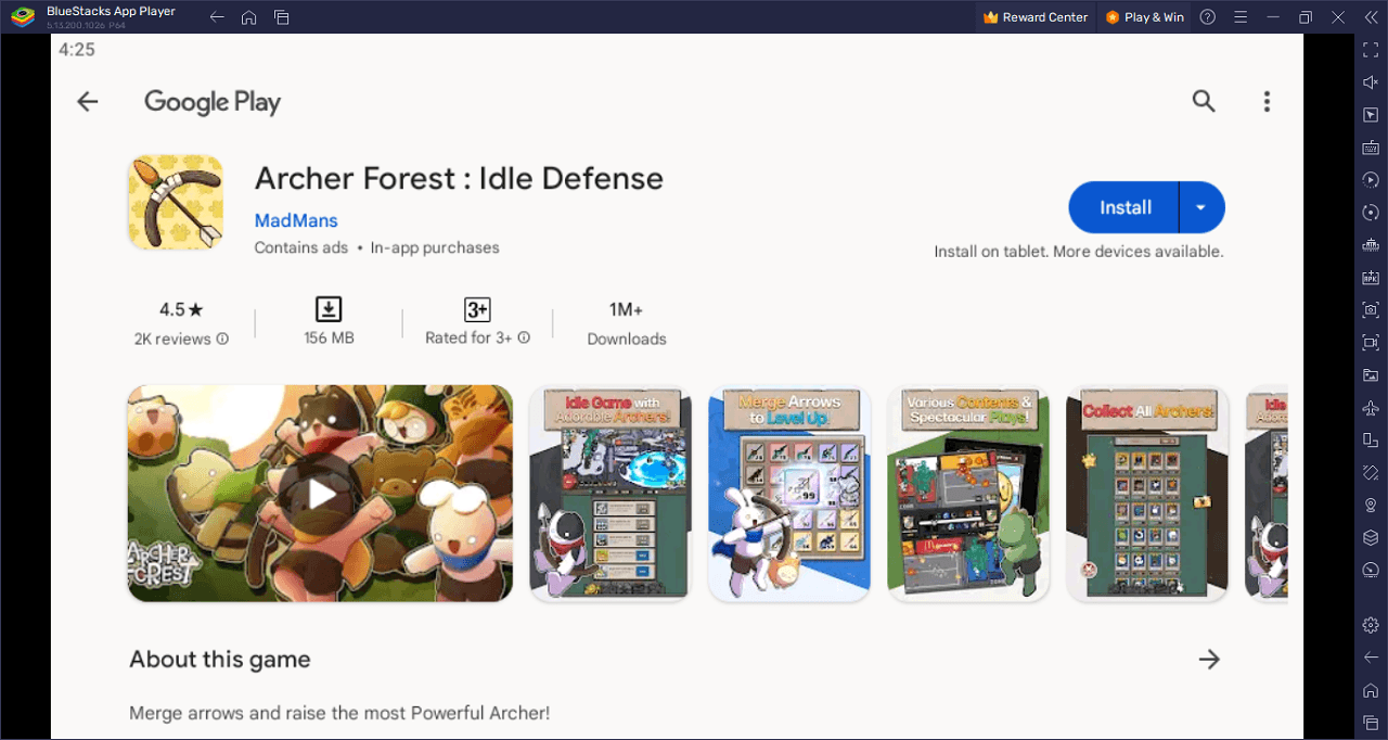 How to Play Archer Forest : Idle Defense on PC with BlueStacks