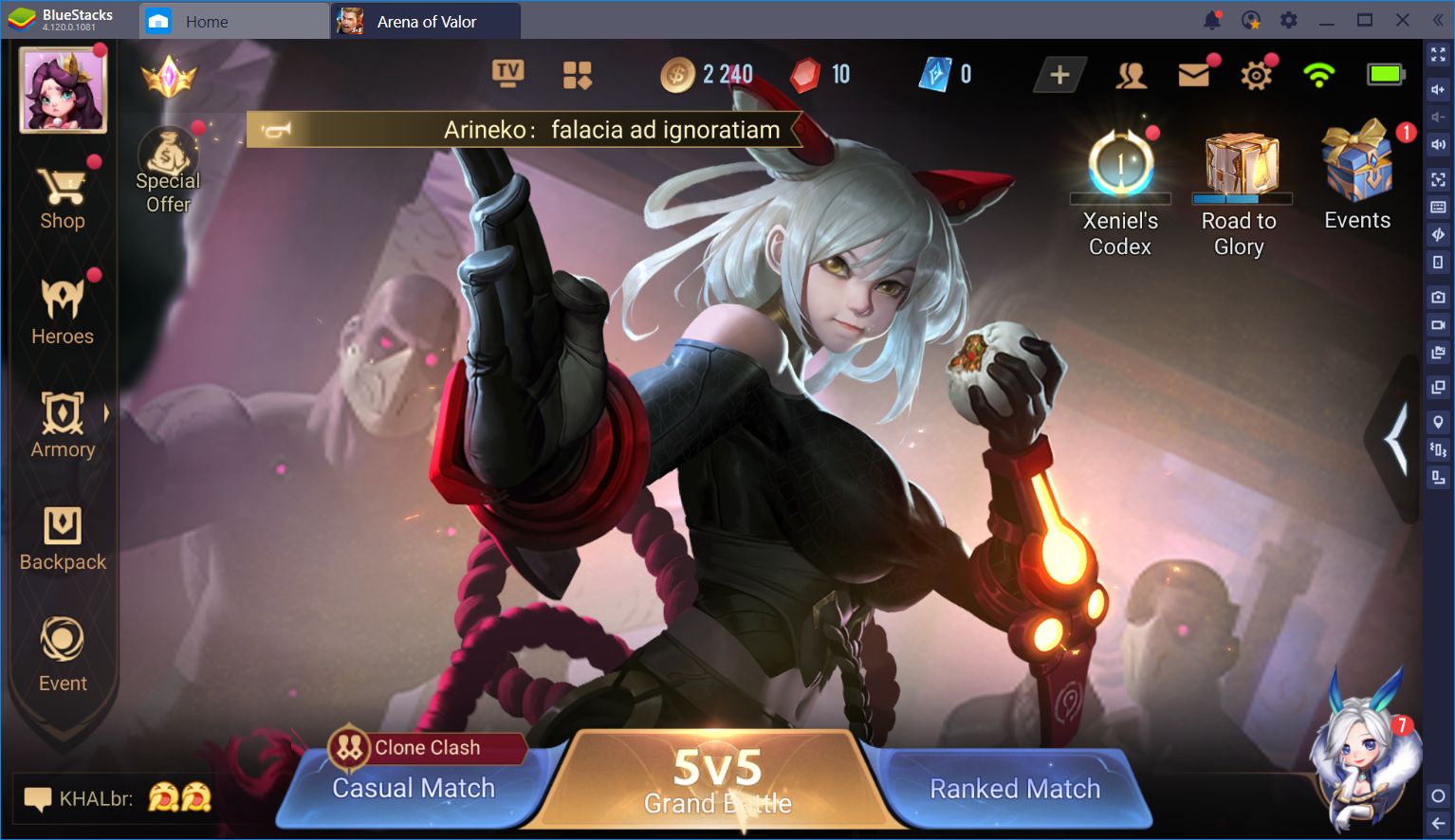 Arena of Valor on BlueStacks: Dominate Using the Keymapping Tool