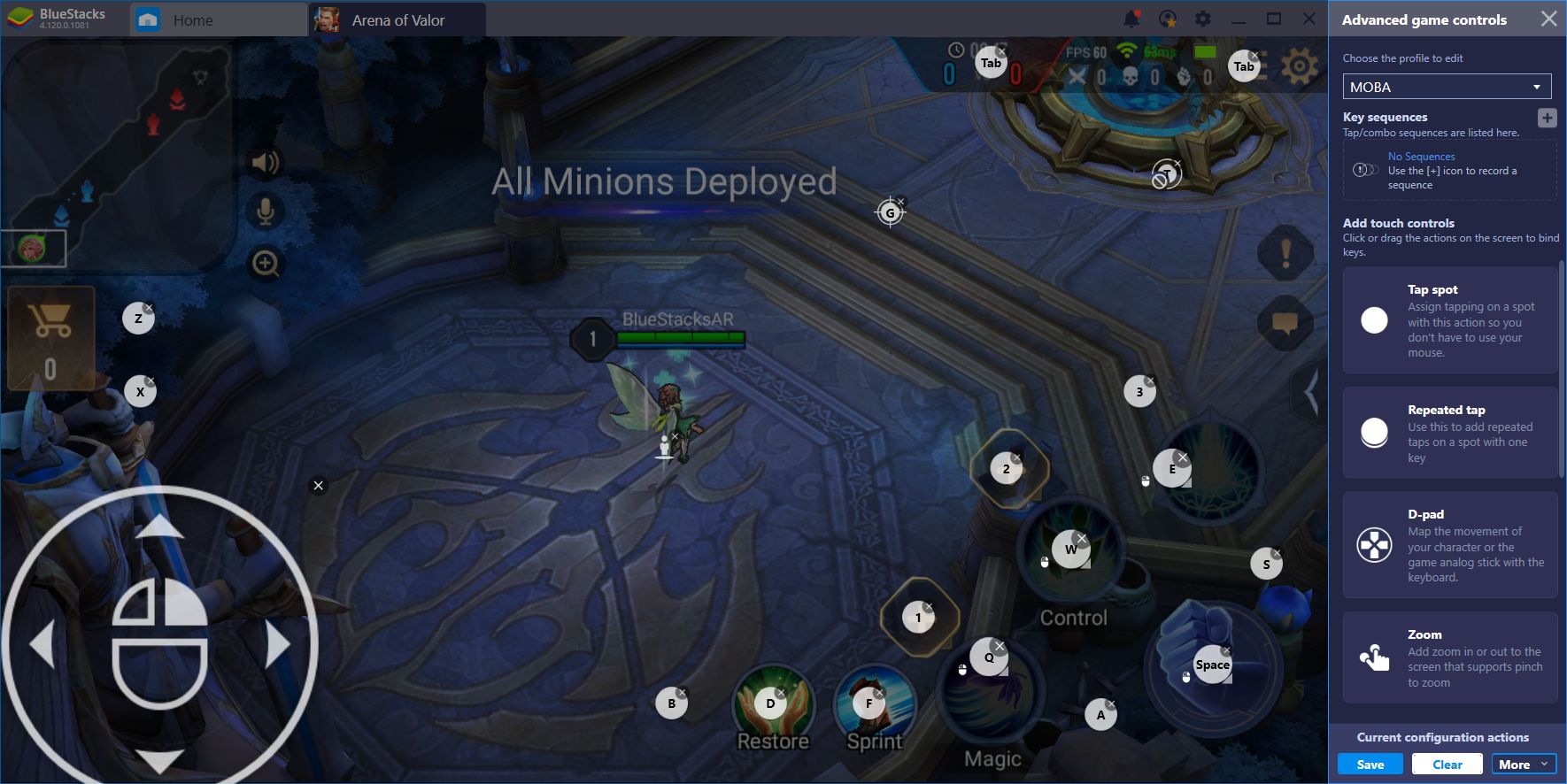 Arena of Valor on BlueStacks: Dominate Using the Keymapping Tool