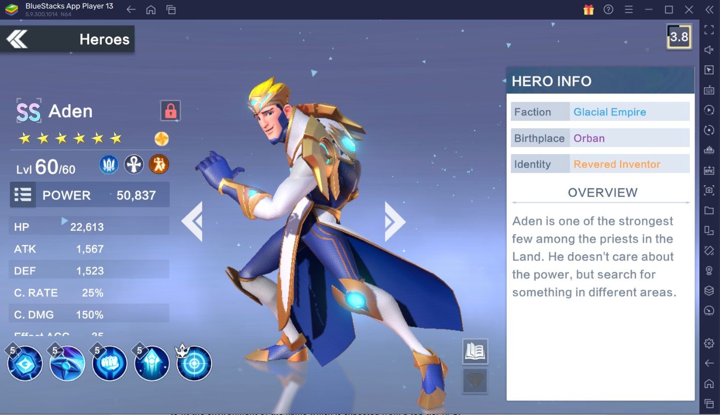 Lista de niveles de Ark Legends los héroes más fuertes para usar