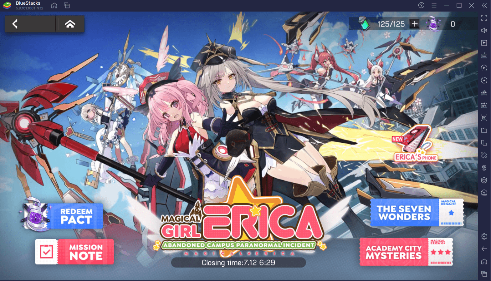 Artery Gear: Fusion – Magical Girl Erica Limited-Time Event
