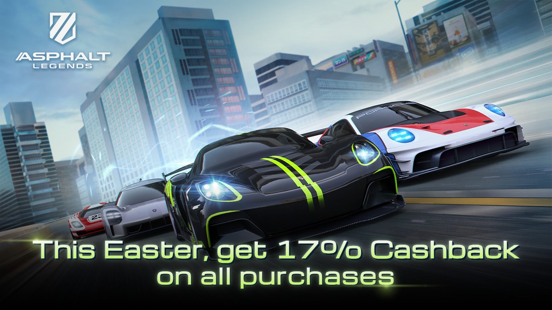 Asphalt Legends – Easter Season With Porsche + Flat 17% Cashback
