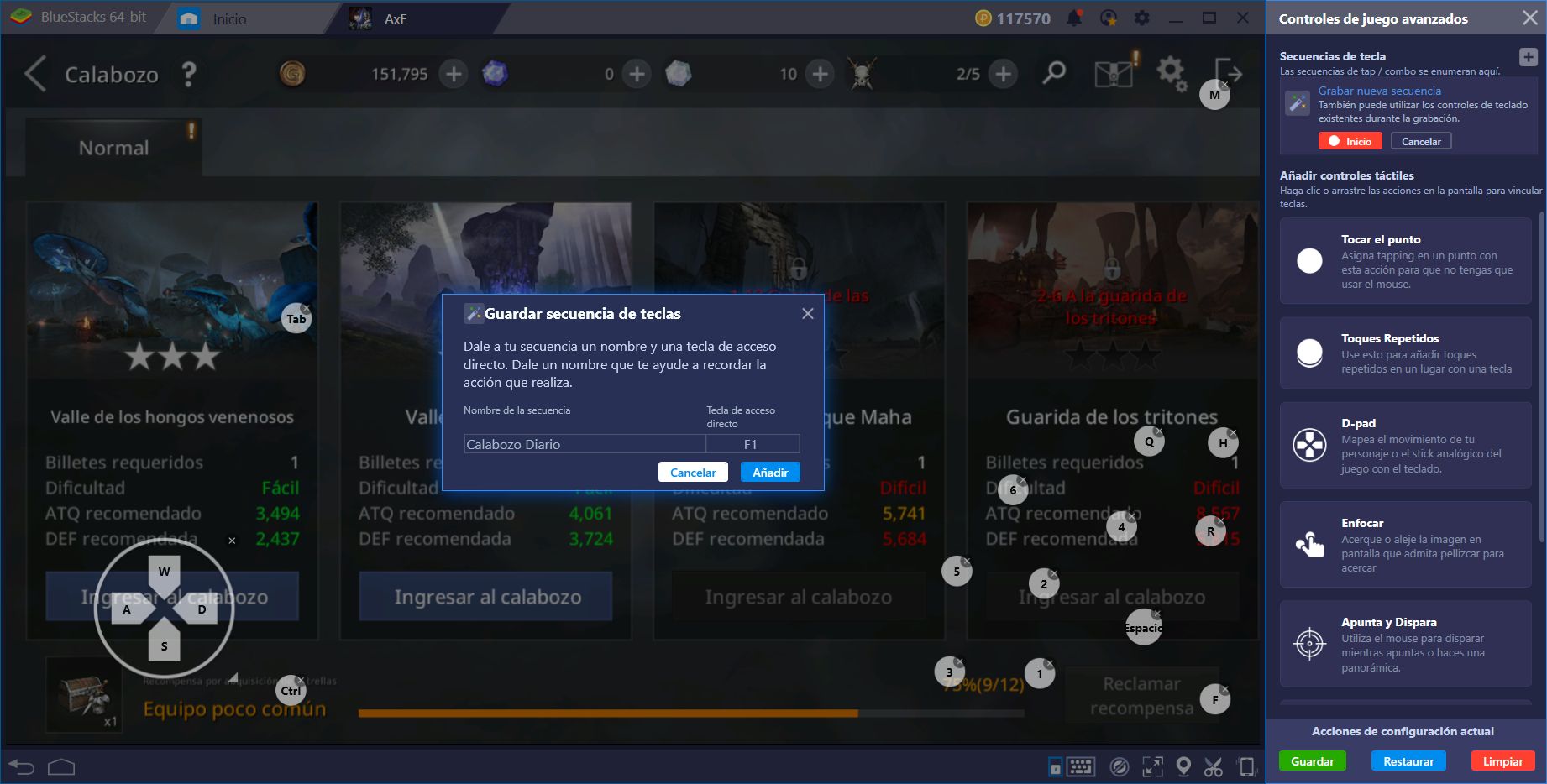 Guía de Configuración de BlueStacks para AxE: Alliance vs Empire