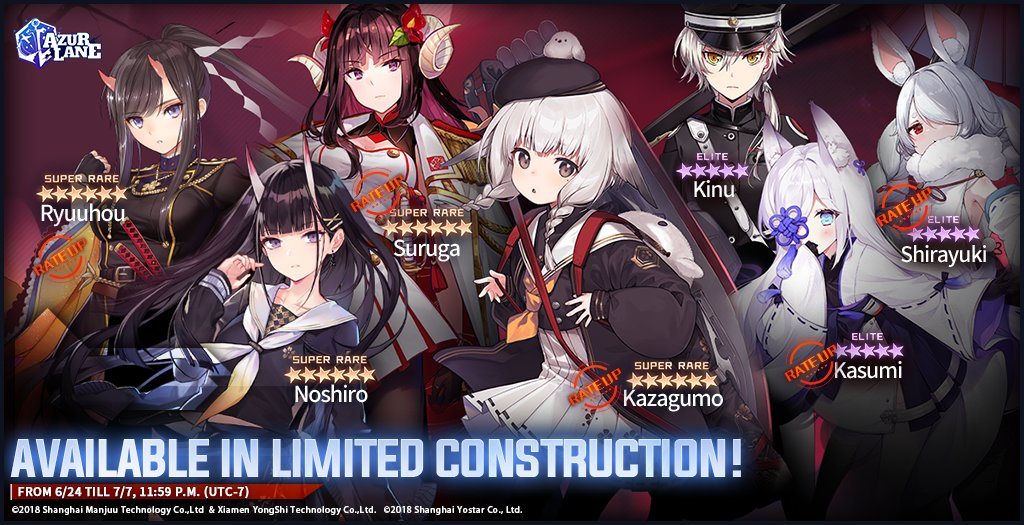 Azur Lane: New Characters Kazagumo and Shirayuki, New Events, Skins, and More