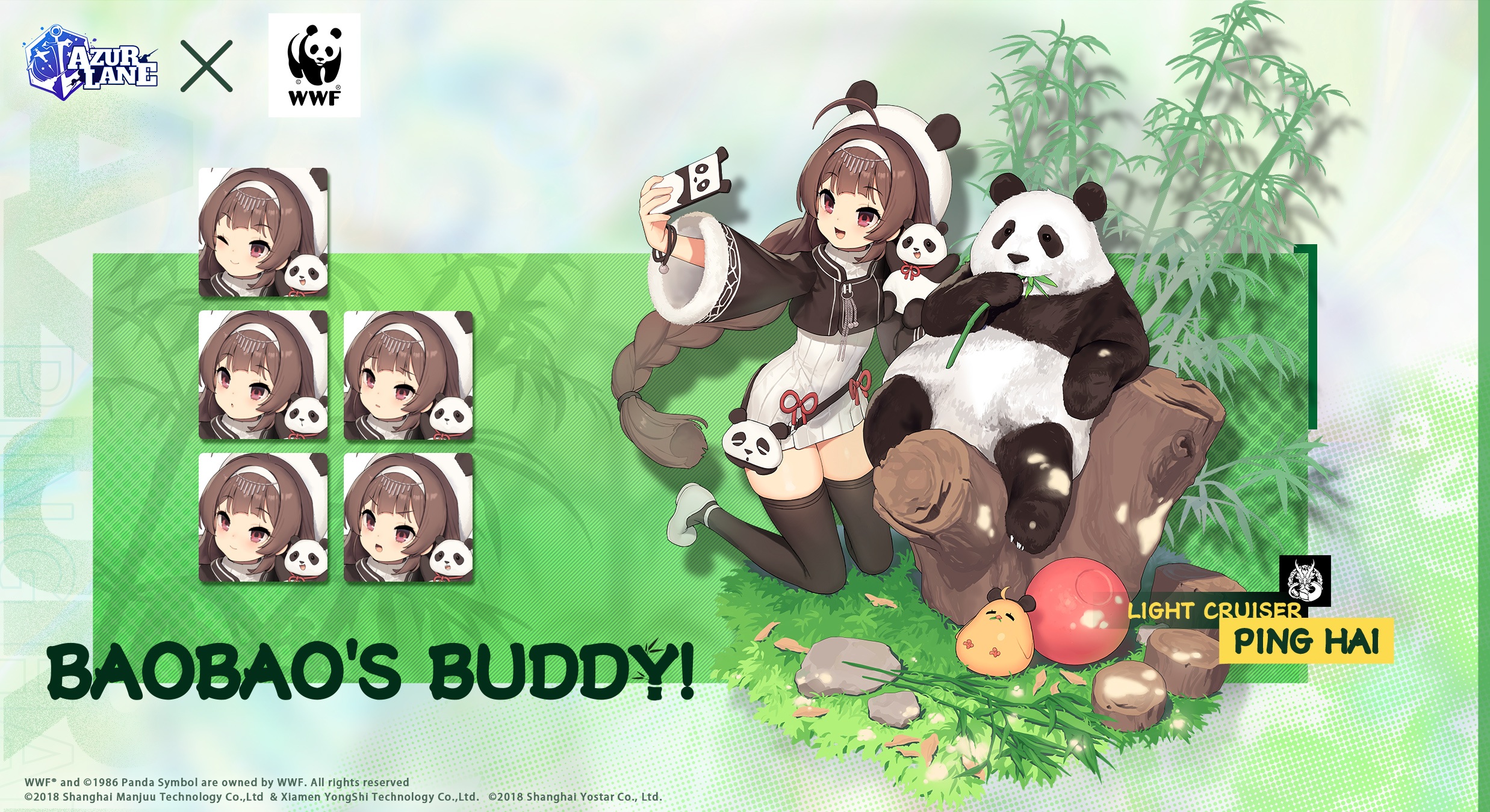 Azur Lane March Update: Here comes the Cutest Companions, Panda Ping Hai and Ning Hai