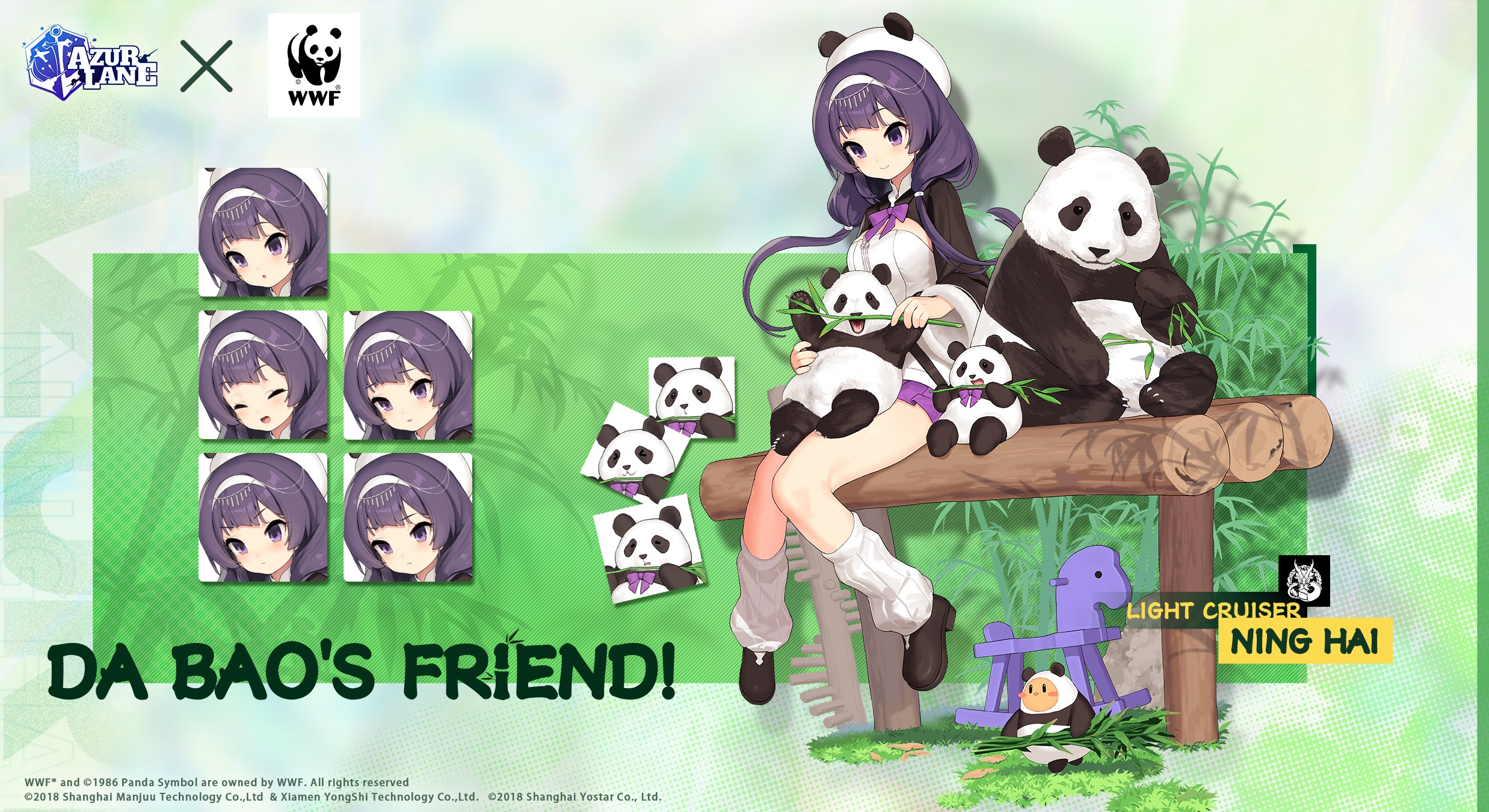 Azur Lane March Update: Here comes the Cutest Companions, Panda Ping Hai and Ning Hai