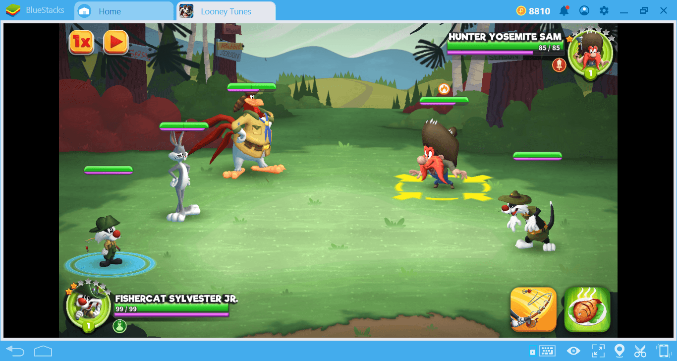 Battle System of Looney Tunes: World of Mayhem