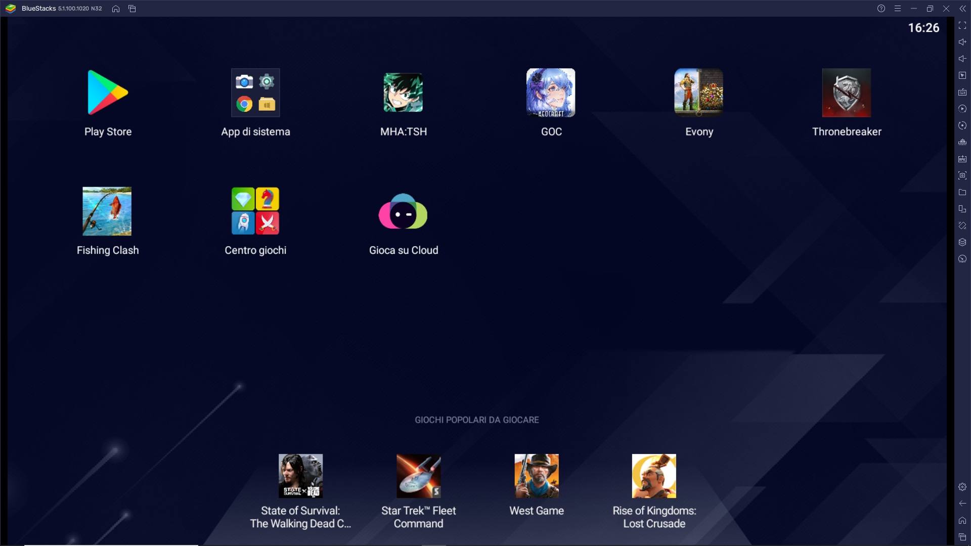 BlueStacks 5.1.100 è la versione che si avvia più velocemente sul mercato dell’emulazione Android!