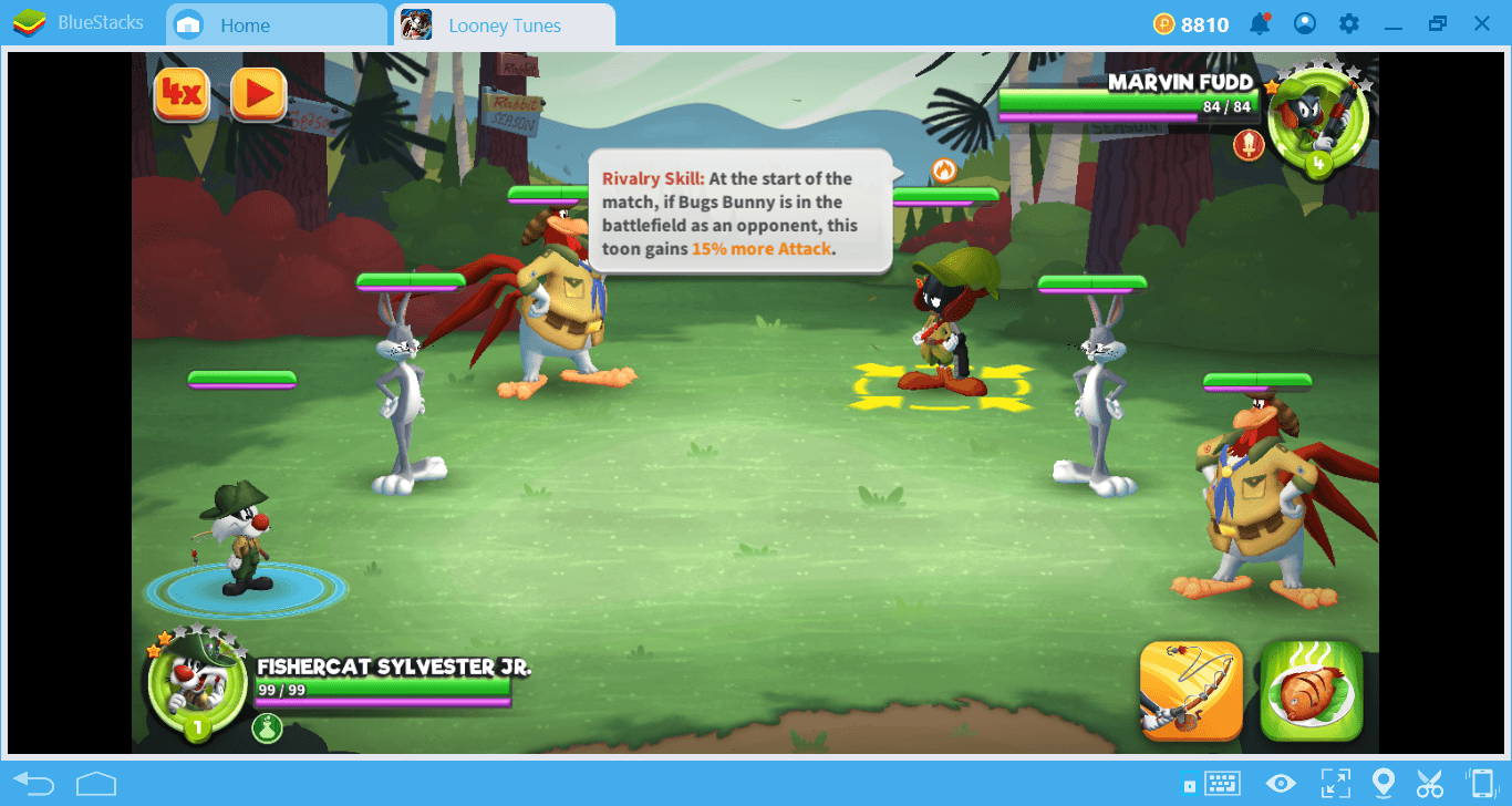 Battle System of Looney Tunes: World of Mayhem | BlueStacks