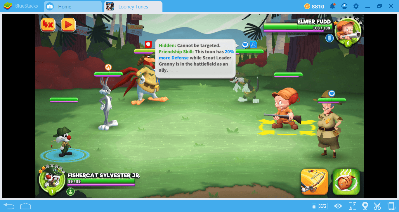 Battle System of Looney Tunes: World of Mayhem