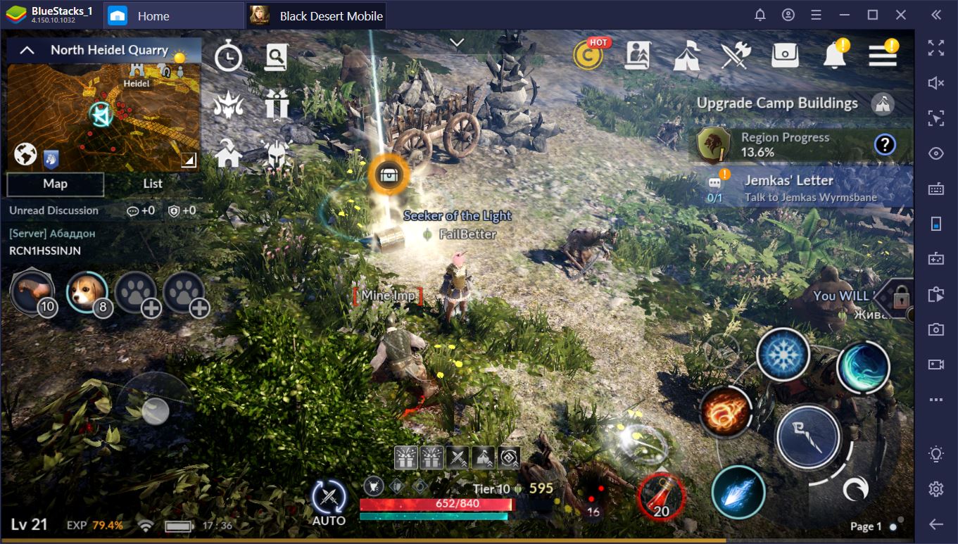 black desert mobile on pc gameloop