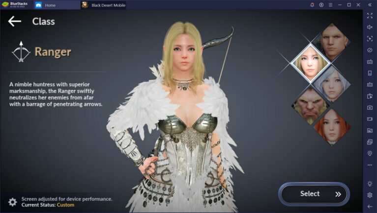 black desert mobile классы персонажей