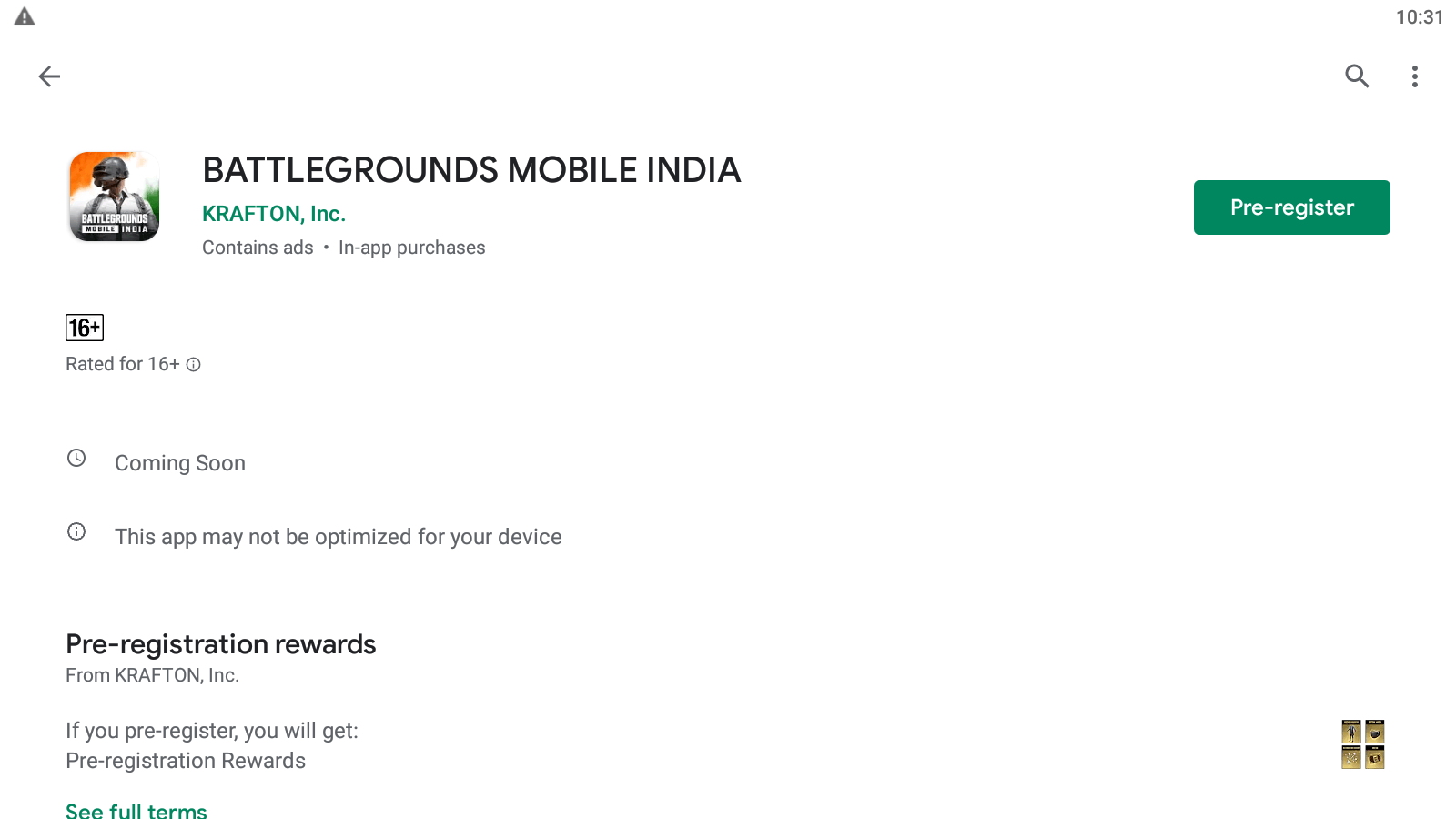 BATTLEGROUNDS MOBILE INDIA Beta Is Now Live And Open For Registration