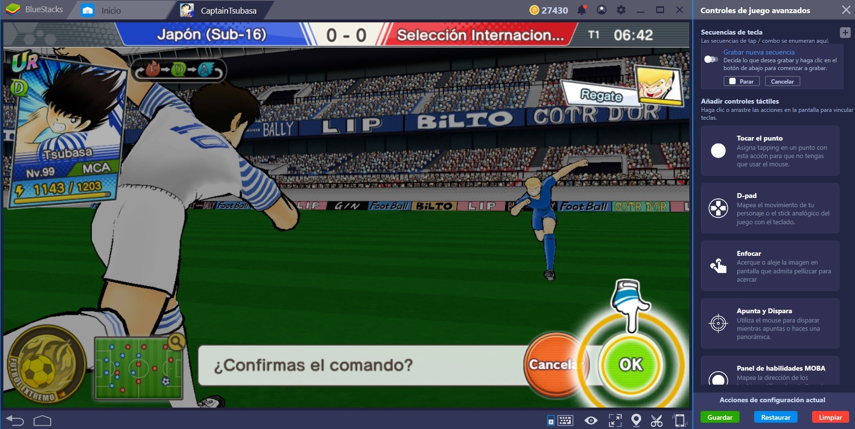 ¡Trae la Tecla de Combo BlueStacks al Campo de Fútbol!