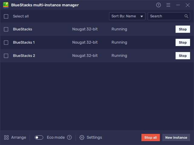 How to organize instances in the Multi-instance Manager on