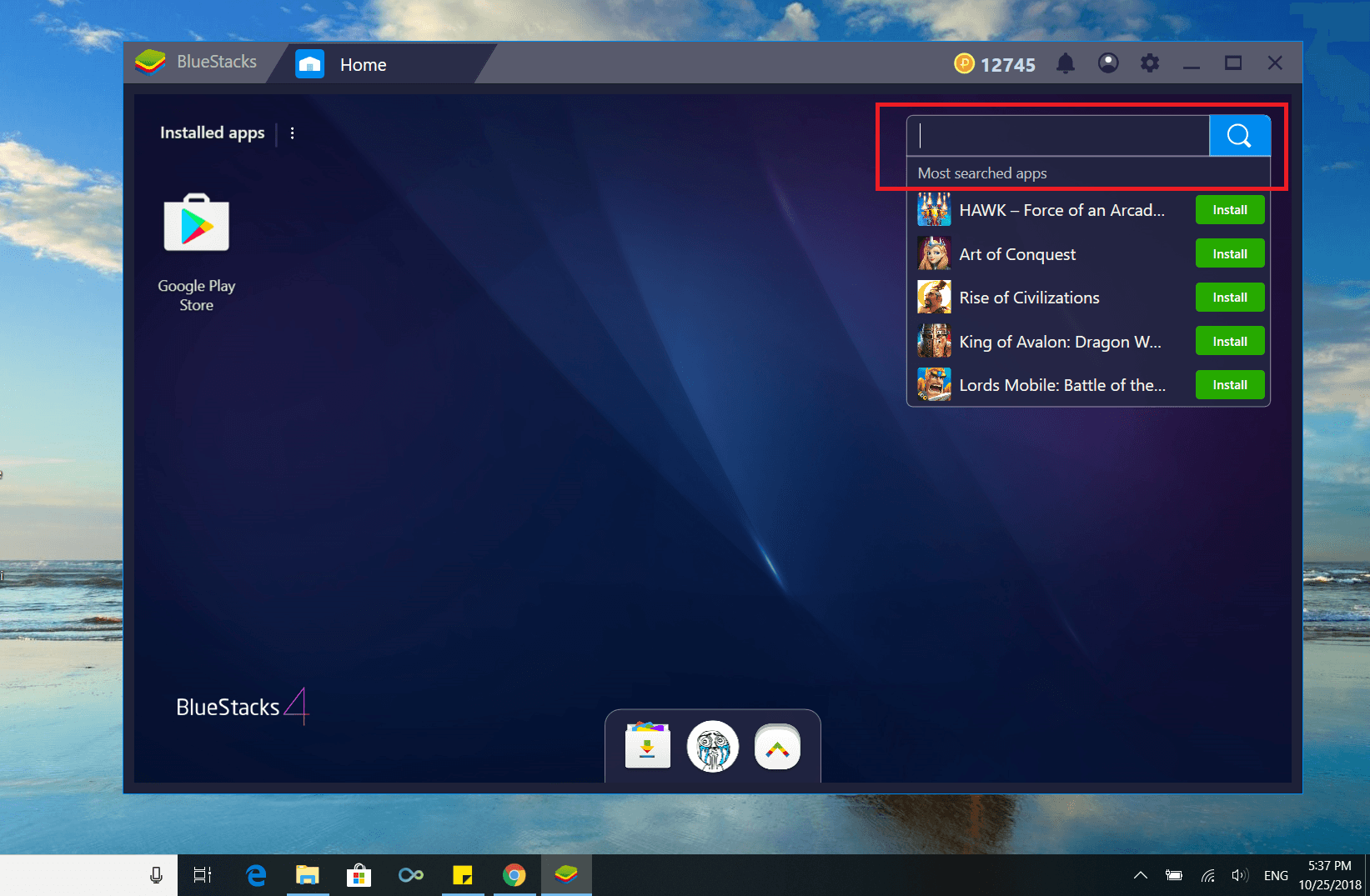 bluestacks emulator for windows 10