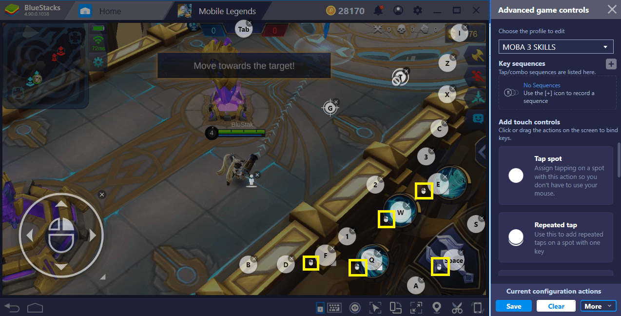 How to set controls in mobile legends on pc🎮