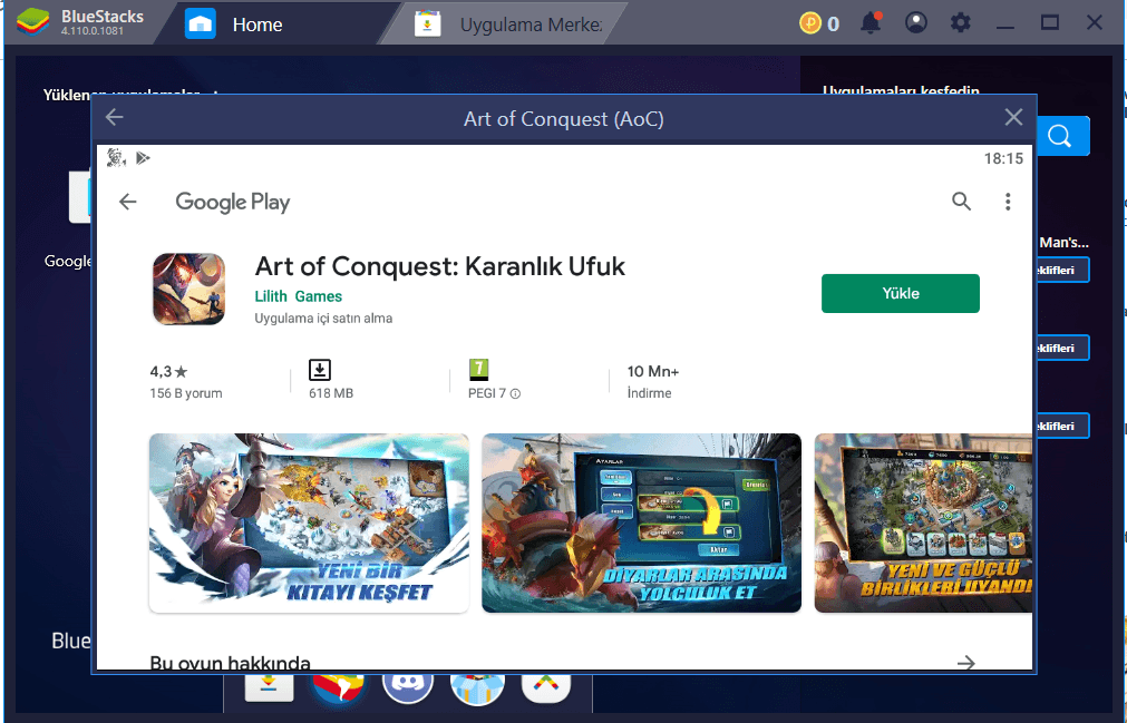 Art of Conquest: Karanlık Ufuk – BlueStacks Kurulum Rehberi