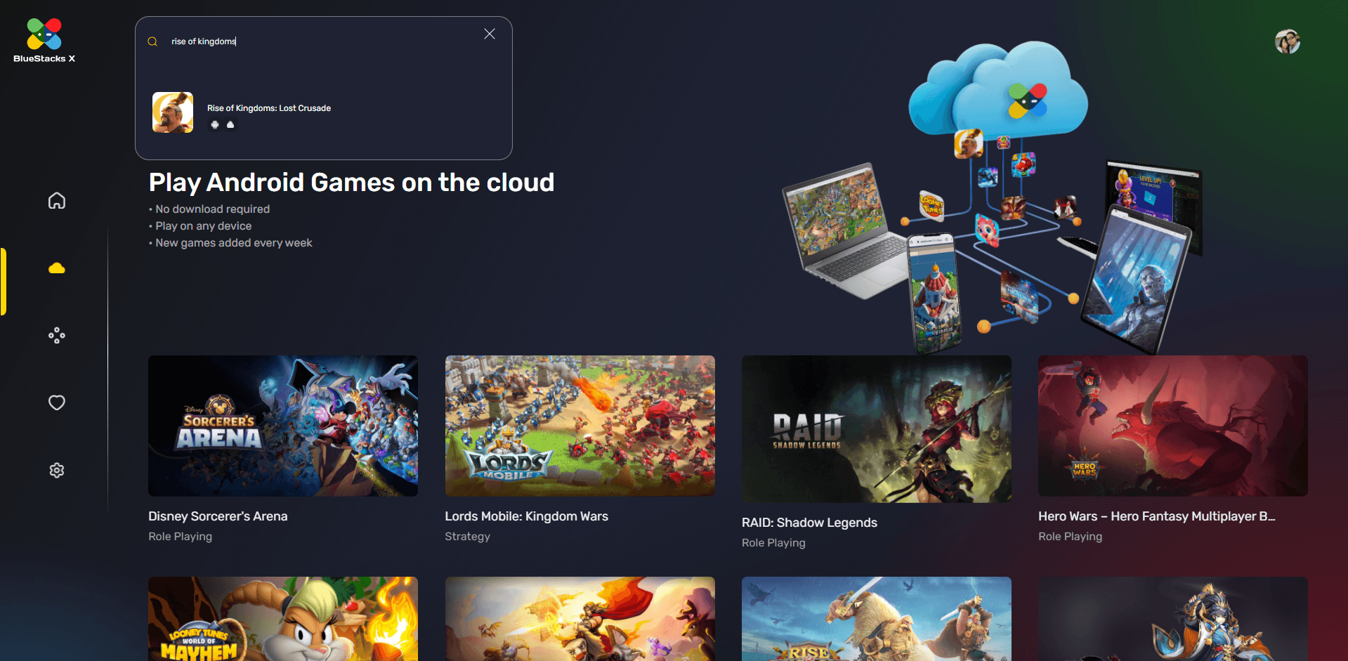 How to Play Rise of Kingdoms on the Cloud with BlueStacks X