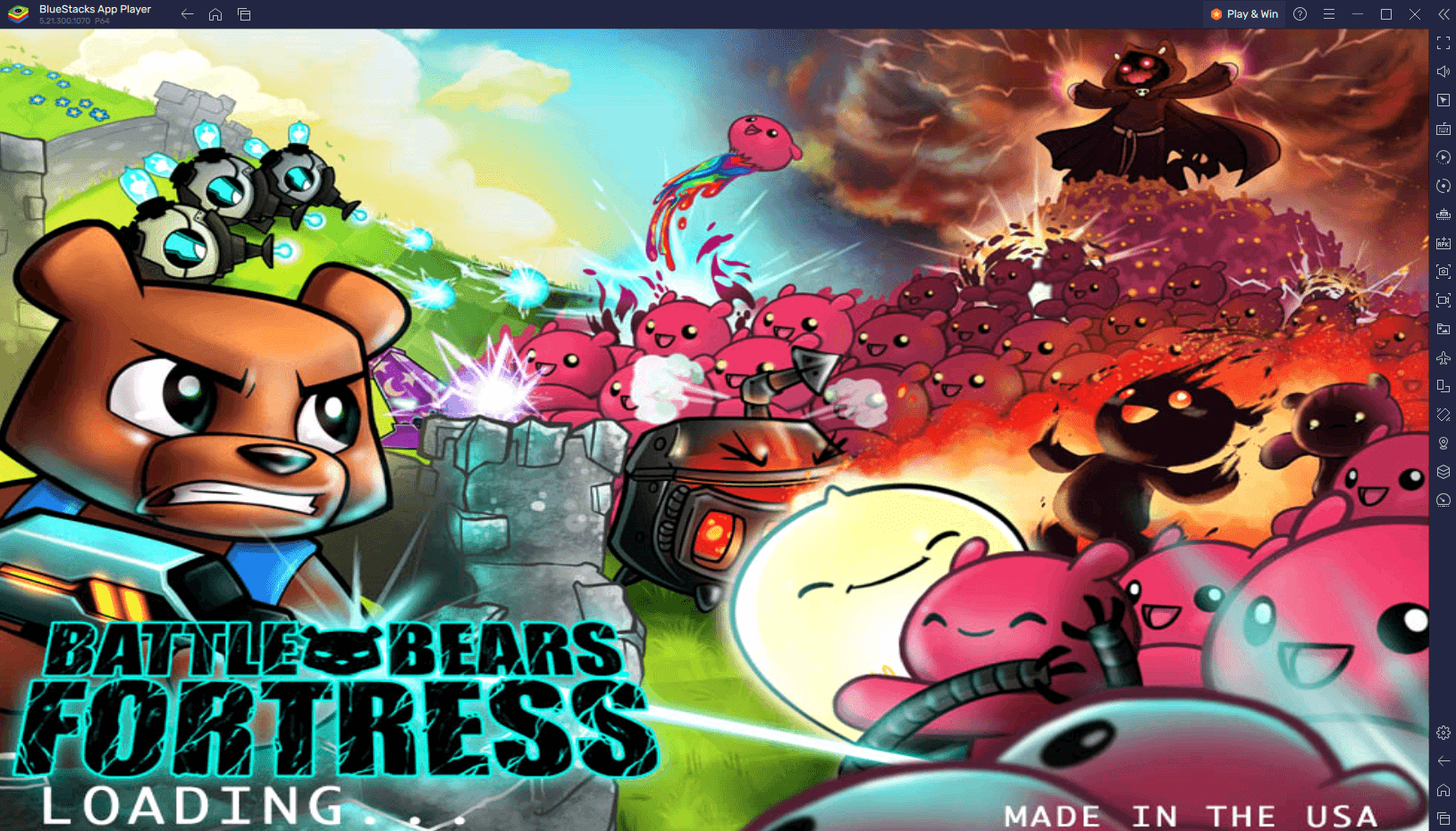 Cómo jugar Battle Bears Fortress - Tower Defense en PC con BlueStacks