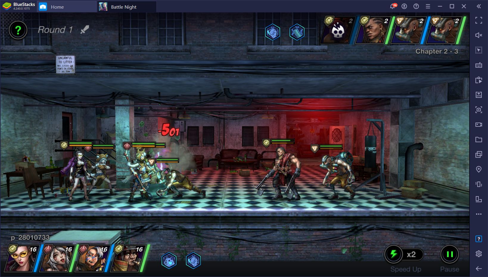 Battle Night: Cyber Squad - Using Our BlueStacks Tools to Easily Beat Your Enemies at Every Turn