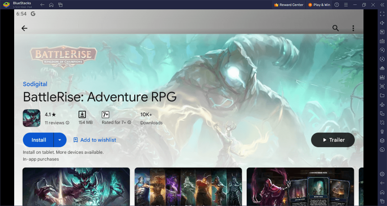 How to Play BattleRise: Adventure RPG on PC With BlueStacks