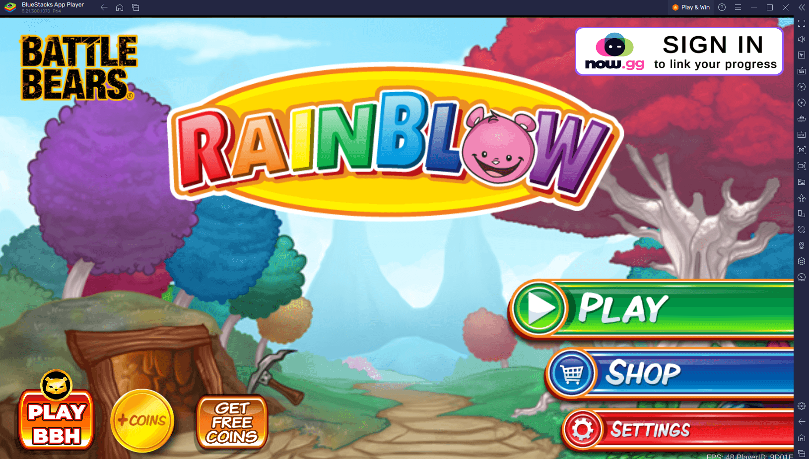 So spielst du Battle Bears Rainblow - Endless Runner auf dem PC mit BlueStacks