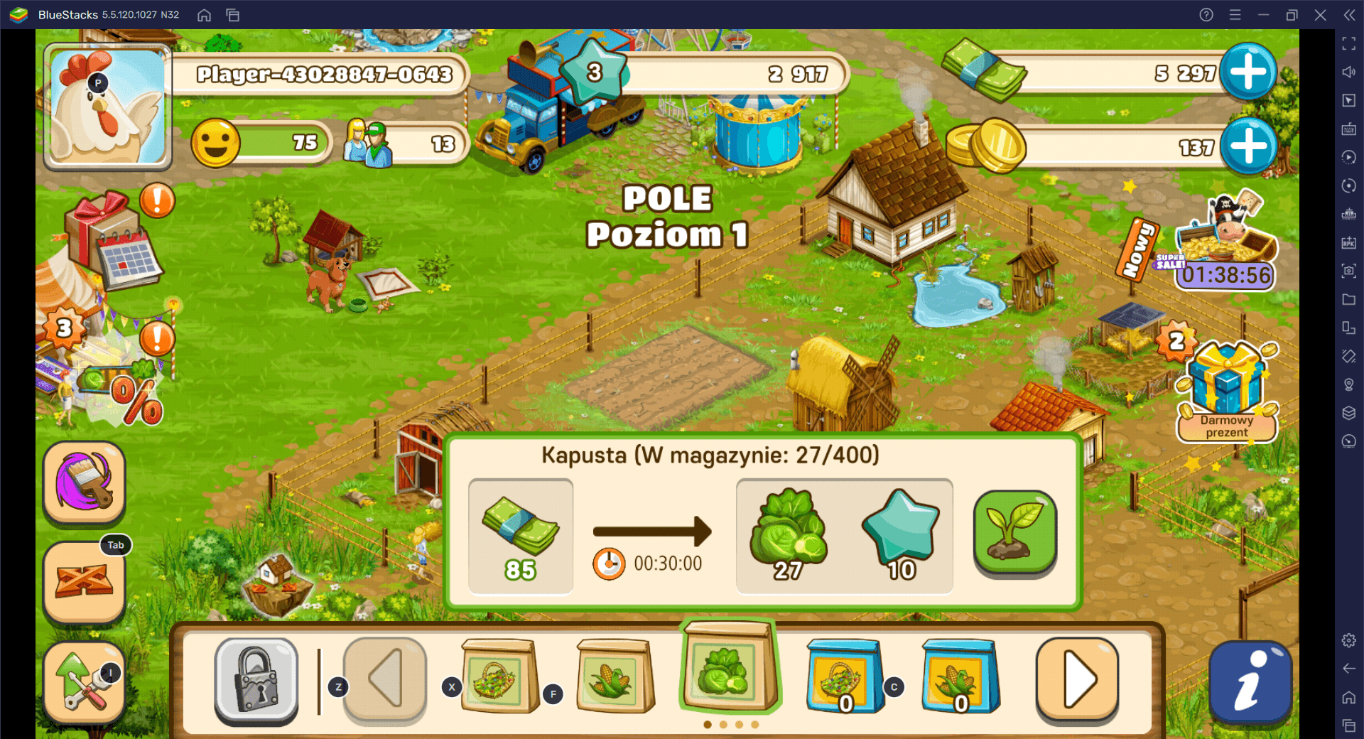 Big Farm: Mobile Harvest na PC – jak zoptymalizować, usprawnić i przyspieszyć rozwój gospodarstwa za pomocą naszych narzędzi BlueStacks