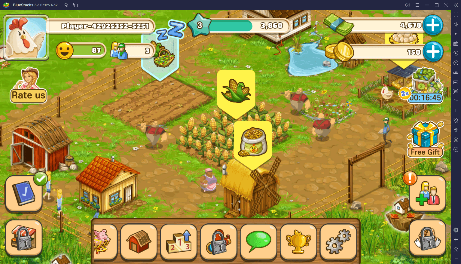 Big Farm: Mobile Harvest на ПК с помощью BlueStacks