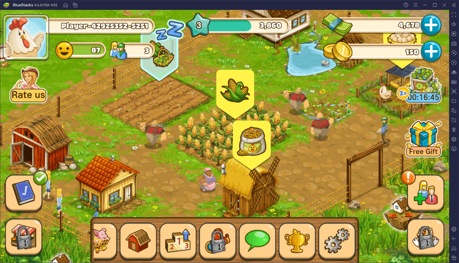 How to Play Big Farm: Mobile Harvest on PC with BlueStacks