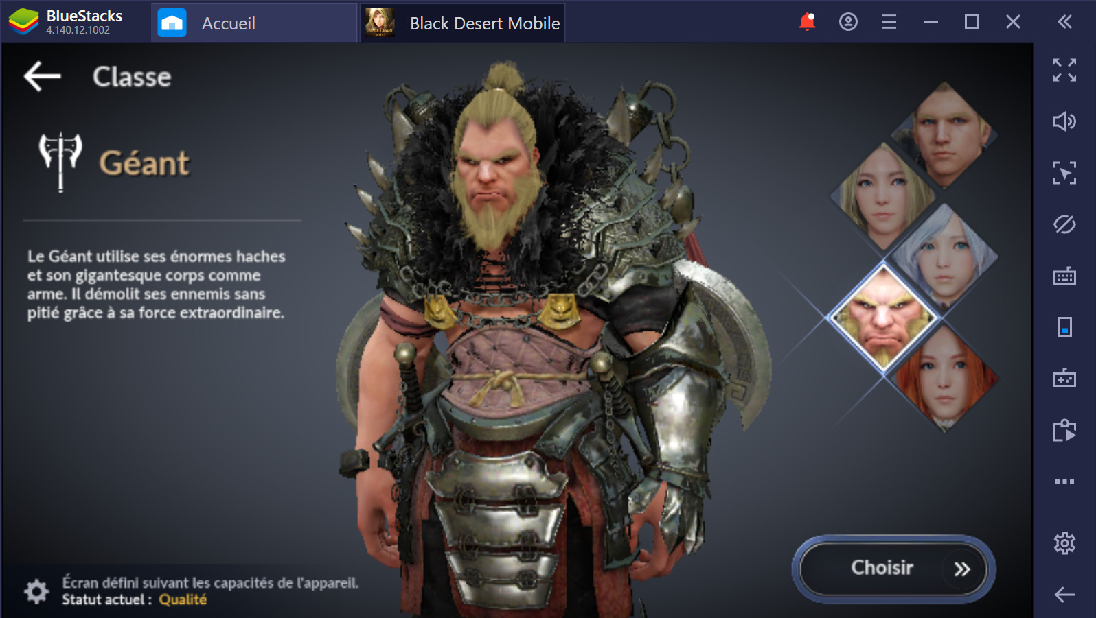 Black Desert Mobile sur PC : Quelle classe choisir ?