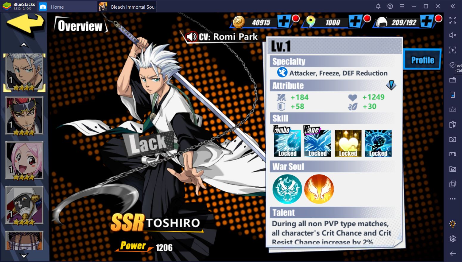 bleach brave souls tier