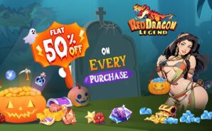 萬聖節大促銷！ 在《Red Dragon Legend》中每次購物均可獲得50%的折扣