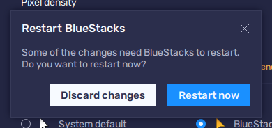 В BlueStacks версии 5.8 стала доступна поддержка пользовательских настроек разрешения