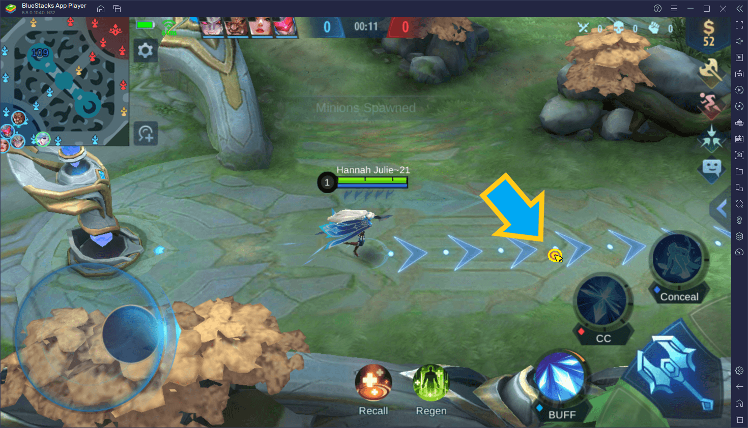 BlueStacks 5.8 版為Mobile Legends和其他遊戲帶來了“MOBA 滑鼠指標”功能