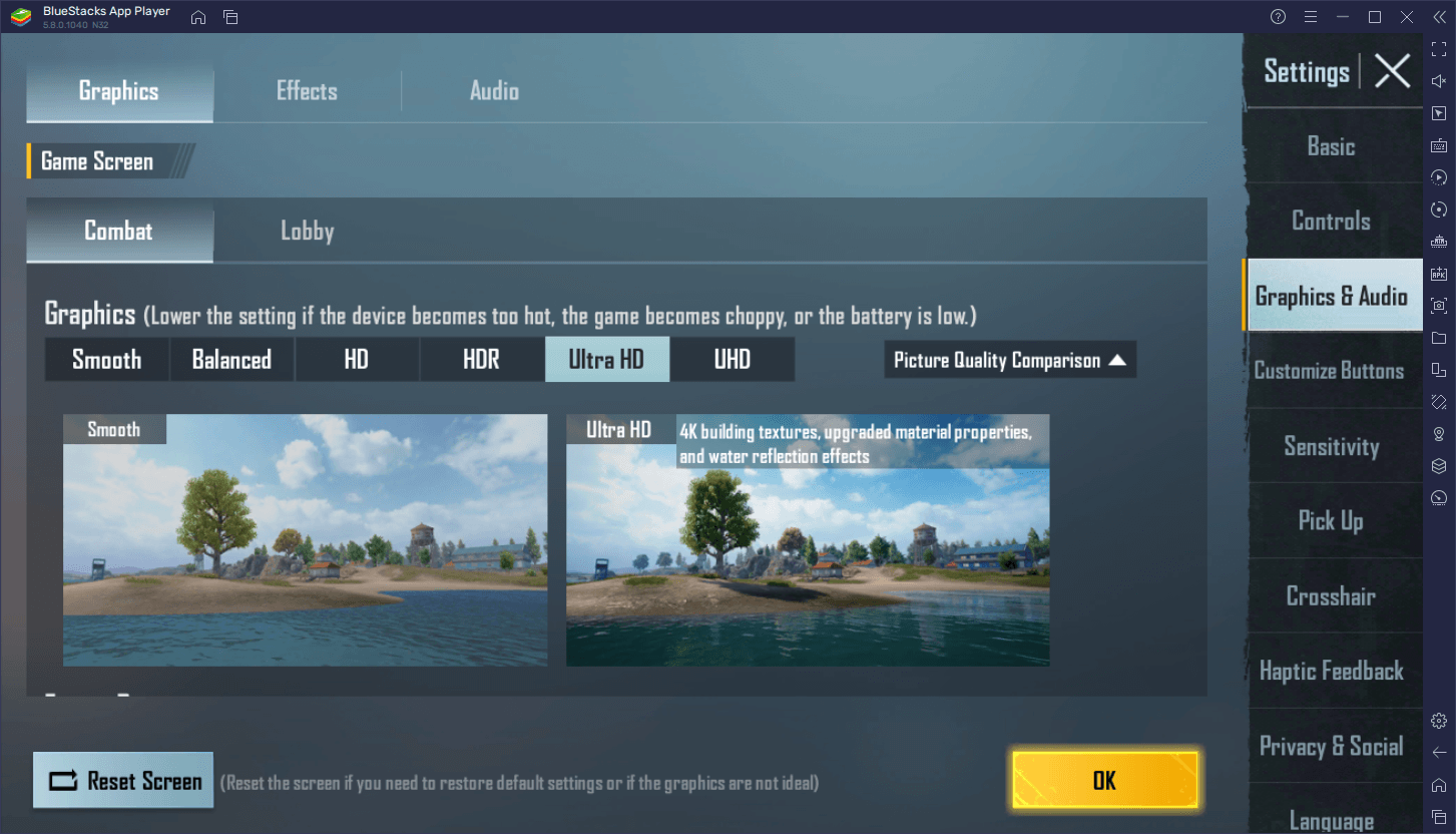 كيفية لعب PUBG Mobile بدقة 4K مع الإصدار الجديد 5.8 من BlueStacks