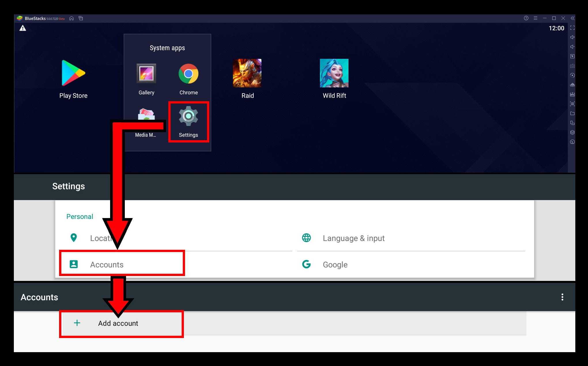 how to upgrade bluestacks android version