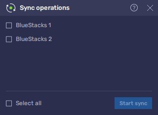 how to enable app sync in bluestacks