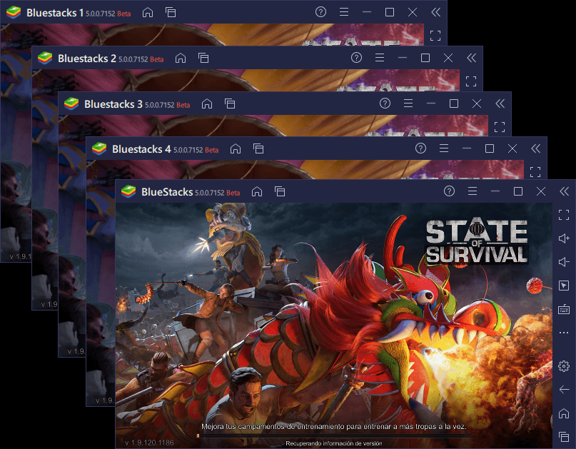 BlueStacks 5 Vs. BlueStacks 4 - Comparación de Desempeño Para State of Survival