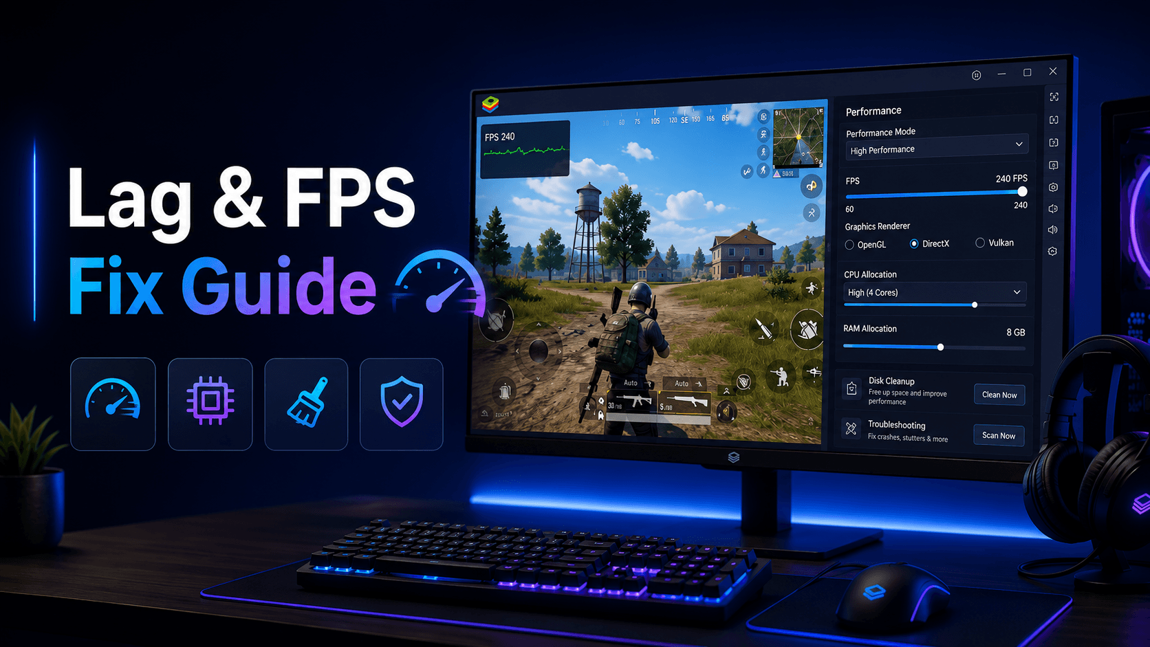 BlueStacks Lag, Crash & FPS Fix Guide 2026: Best Settings for Smooth Gameplay