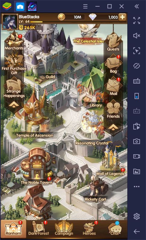 BlueStacks Macros for AFK Arena